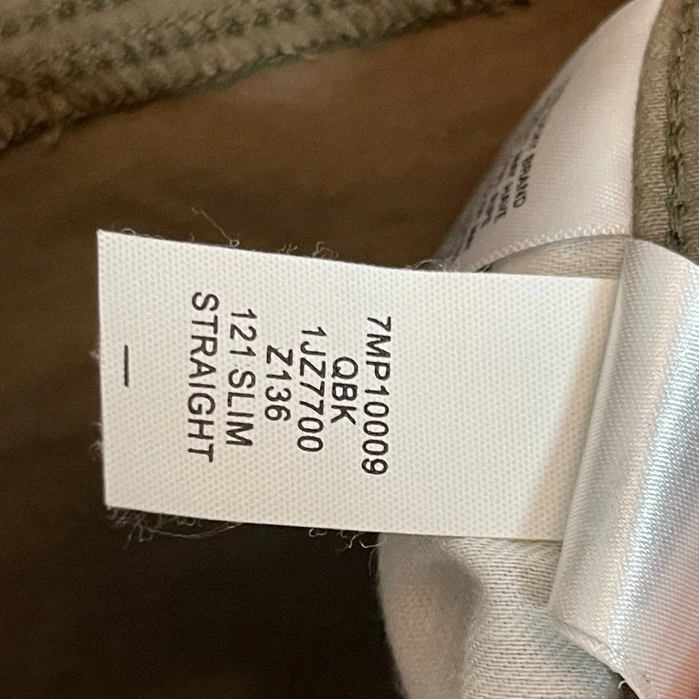 Lucky Brand Mens 121 Slim Straight 40x34* Brown Five Pocket Stretch Sateen Chino